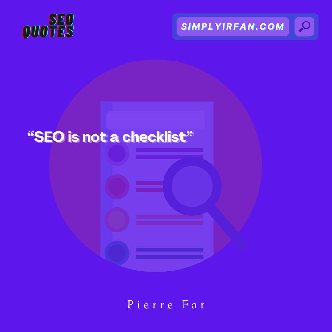 seo quote by Pierre Far