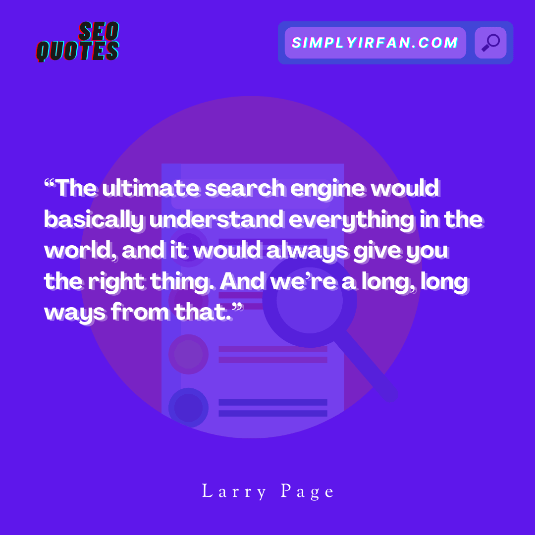 seo quote by Larry Page
