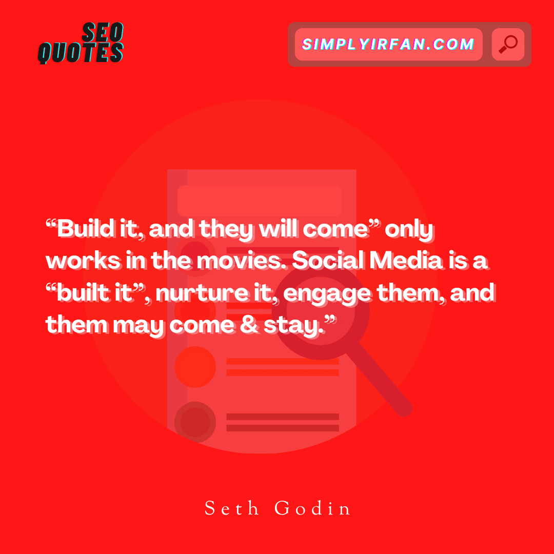 seo quote by Seth Godin