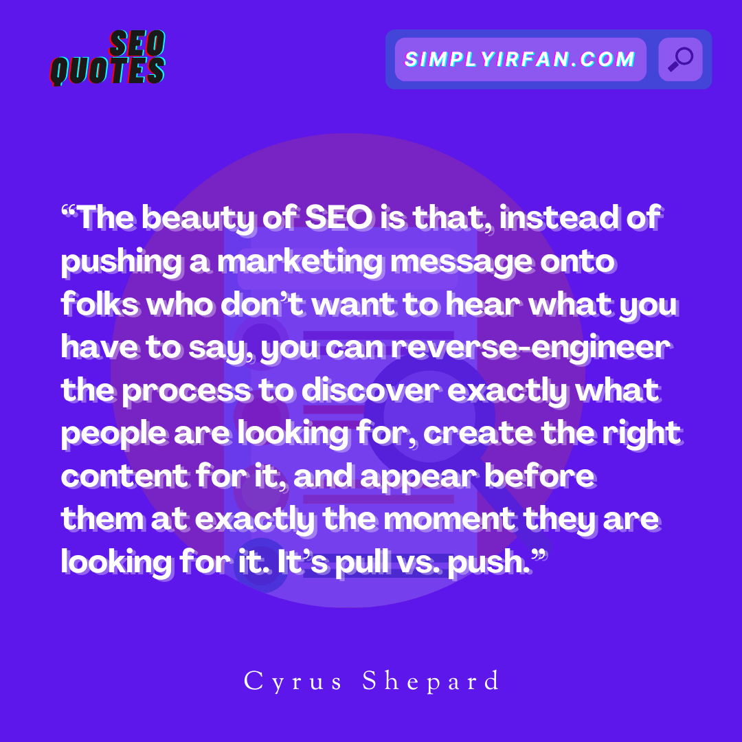 seo quote by Cyrus Shephard