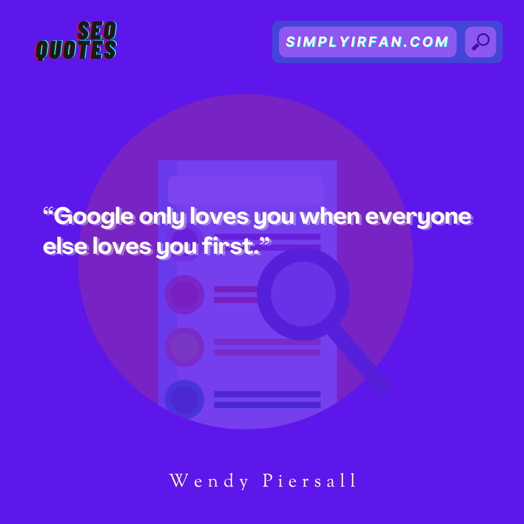 seo quote by Wendy Piersall