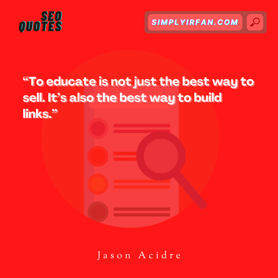 seo quote by Jason Acidre