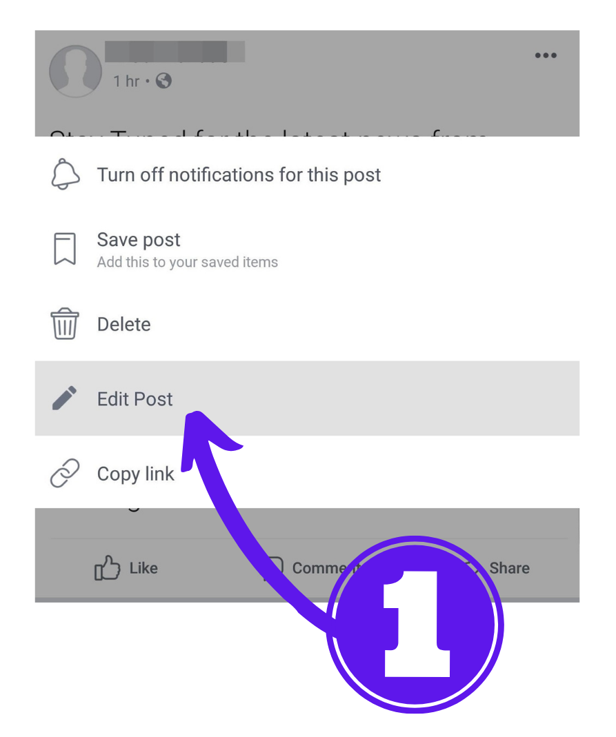 Step 1: make your Old Facebook post more shareable mobile help app, This will help to increase your audience