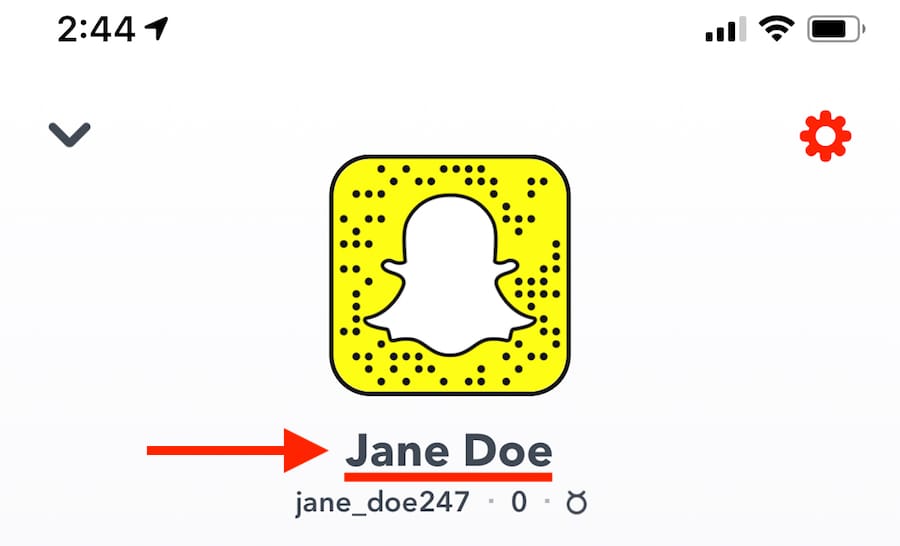 Snapchat Example Display Name