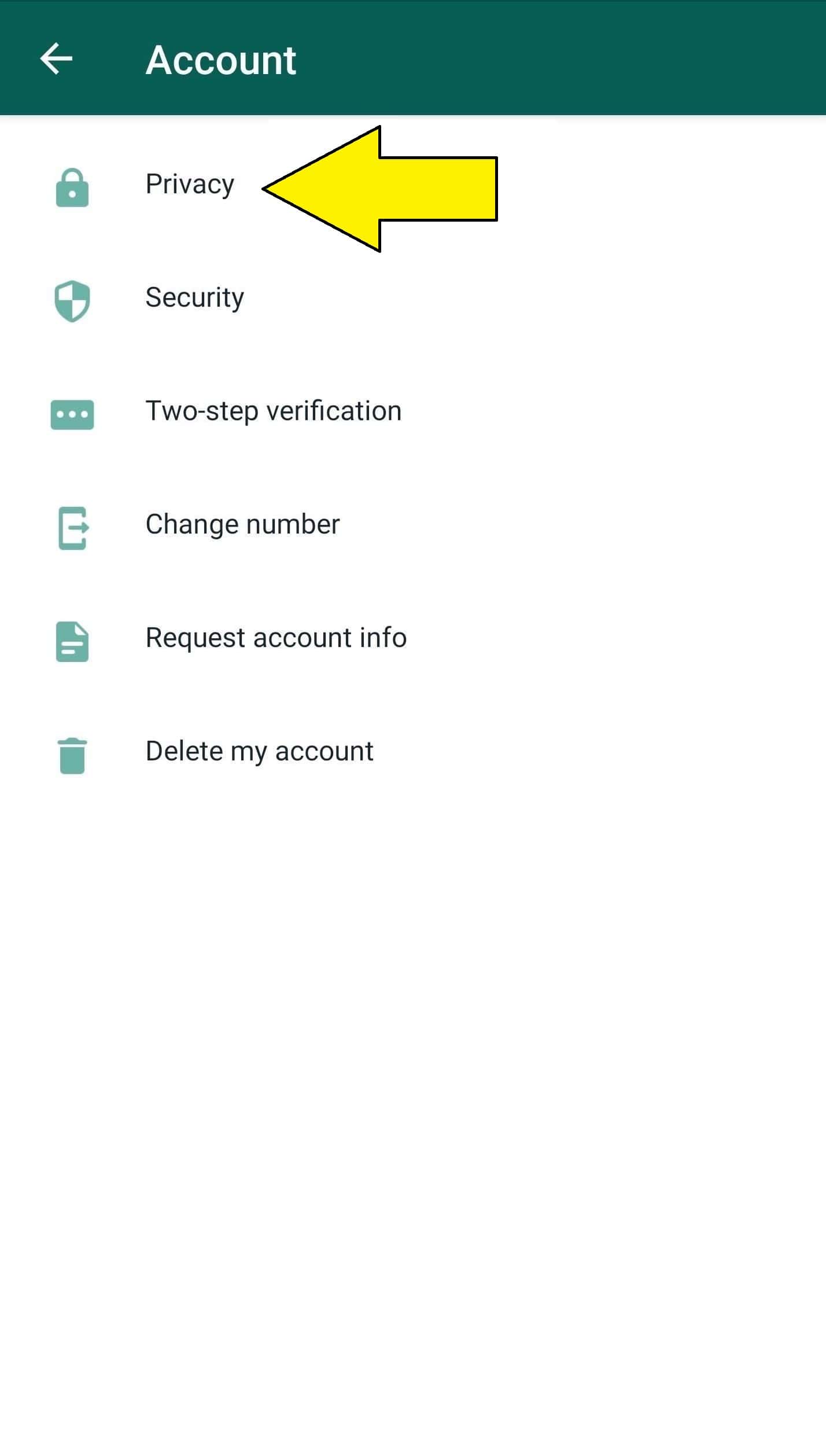 Step 1: Disable read receipts WhatsApp so nobody can see blue check marks chats on Android