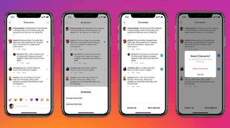 How to delete comments in bulk on Instagram