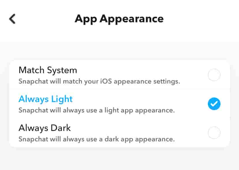 how to enable dark mode on snapchat