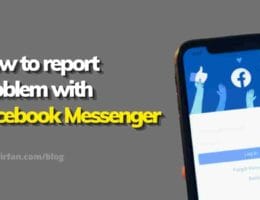 how to report a problem with the Facebook messenger