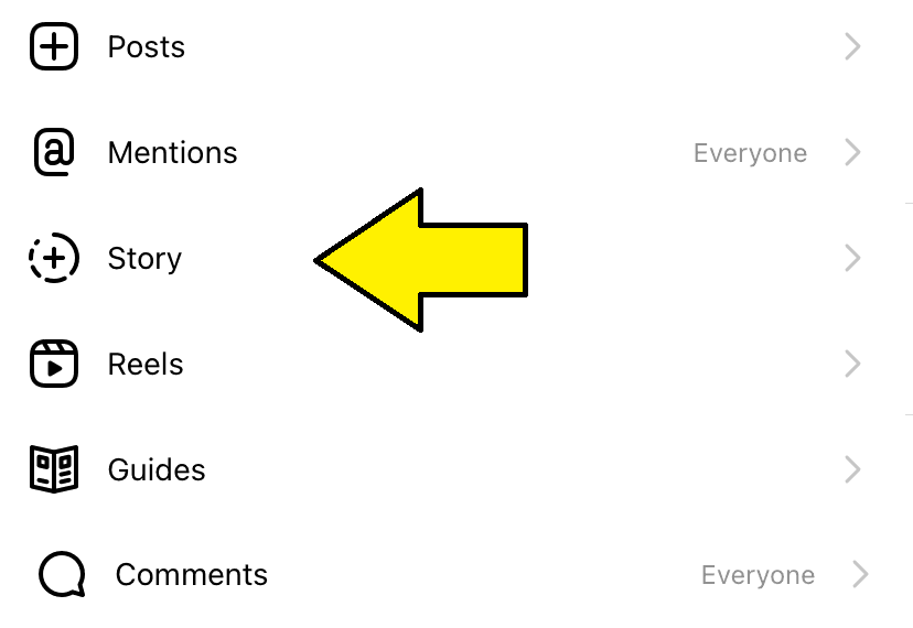 hide Instagram story step 4