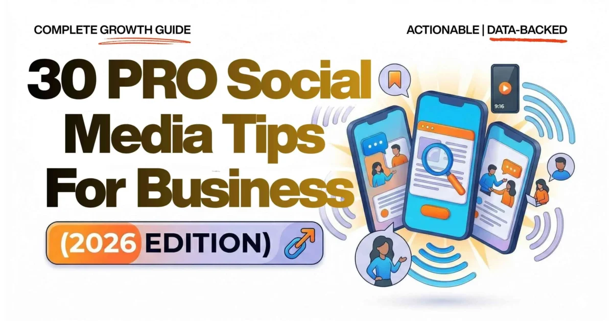 30 Pro Social Media Marketing Tips for Businesses (2026 Guide)