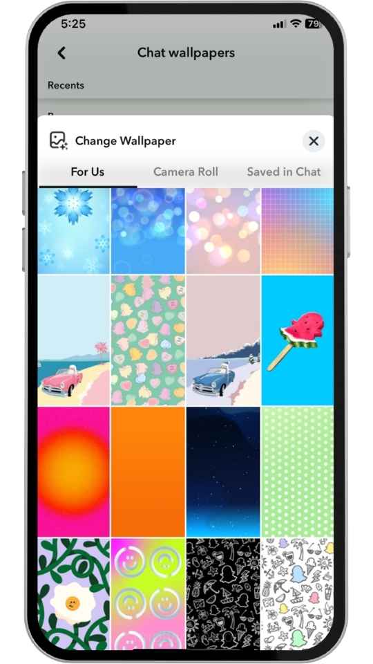 chat wallpapers on snapchat
