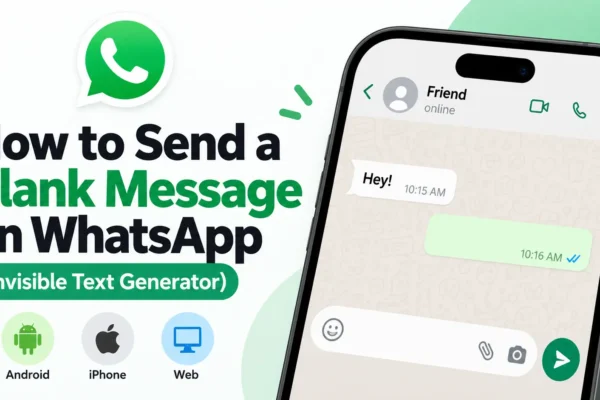 How to Send a Blank Message on WhatsApp (Invisible Text Generator)