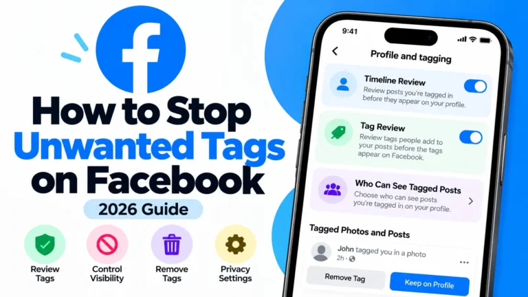How to Stop Unwanted Tags on Facebook (2026 Guide) 3 How to Stop Unwanted Tags on Facebook (2026 Guide)