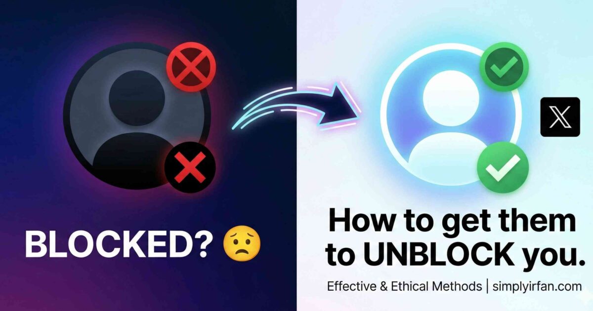 How to make someone on X/twitter unblock you