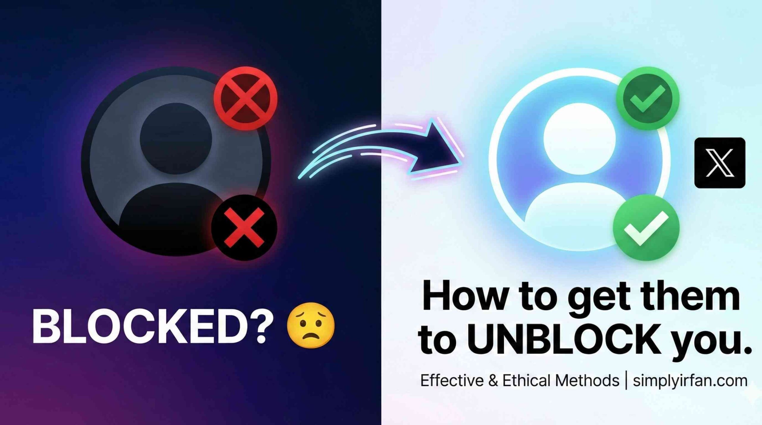 How to make someone on X/twitter unblock you