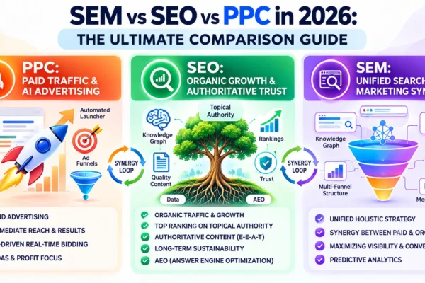 SEM vs SEO vs PPC: Key Differences, Benefits & Best Strategy