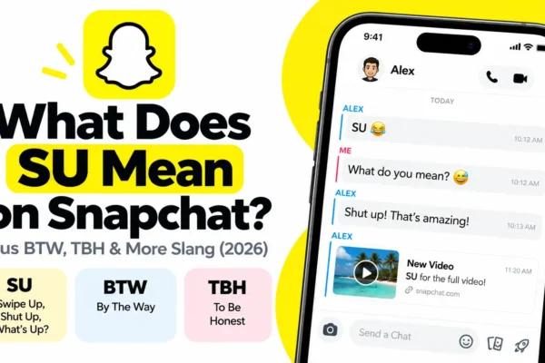 What Does SU Mean on Snapchat? Plus BTW, TBH & More Slang