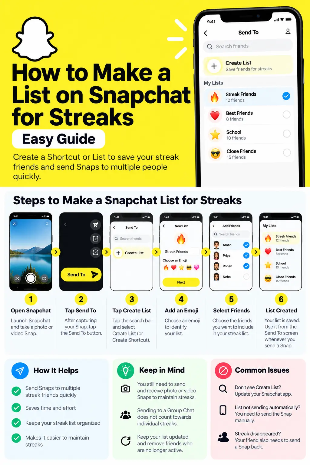 How to Make a List on Snapchat for Streaks: Easy Guide 2 Snapchat Streaks Full Guide