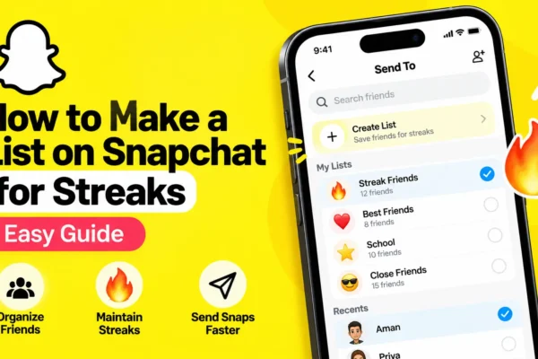How to Make a List on Snapchat for Streaks: Easy Guide