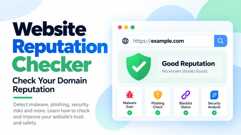 Reputation Checker: Check Your Domain Reputation