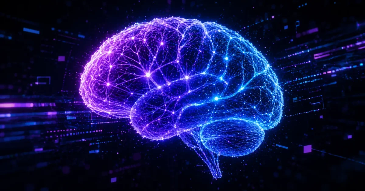 Futuristic glowing AI neural network brain representing ChatGPT 5.5 and next-generation artificial intelligence