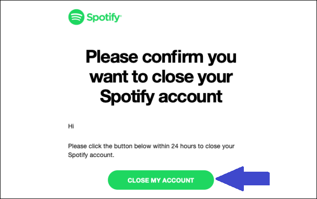 Close Your Spotify Account Step 4