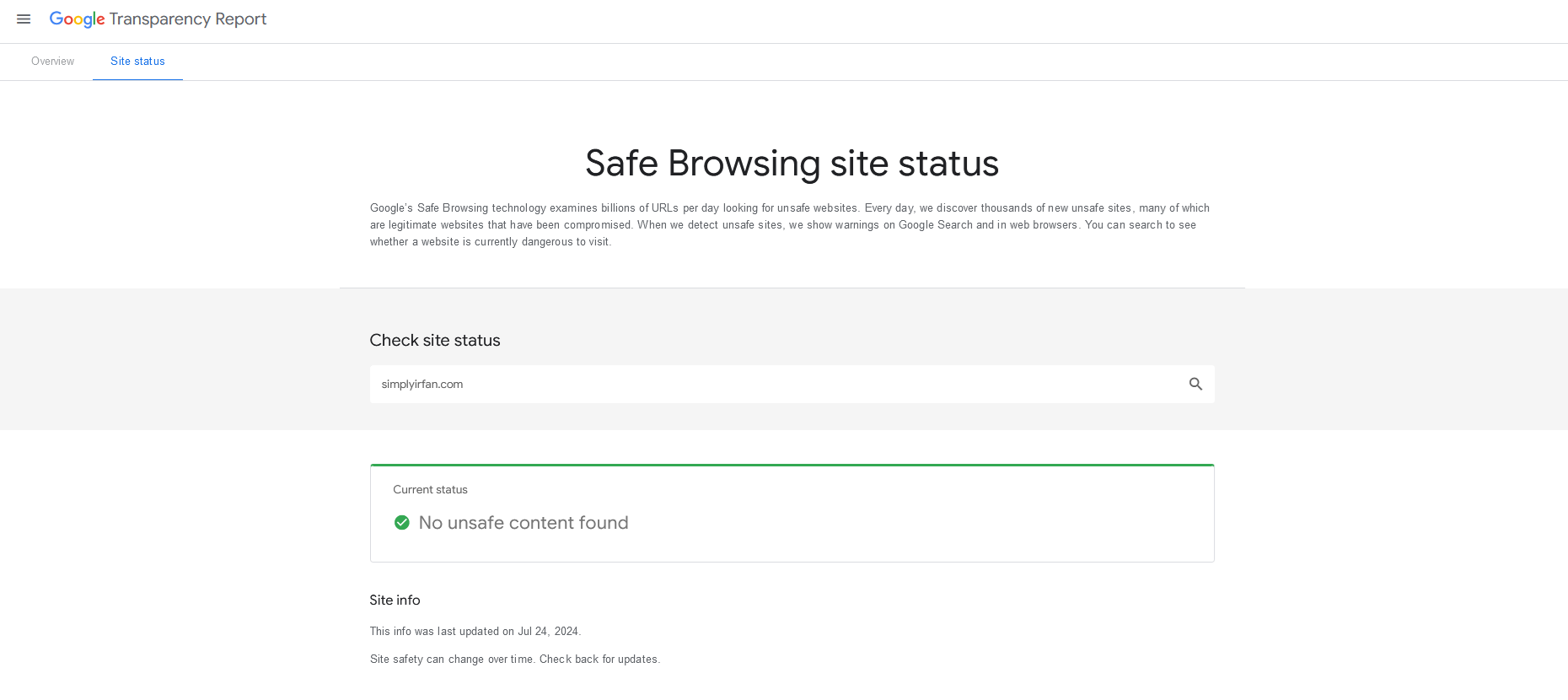 google safe browsing