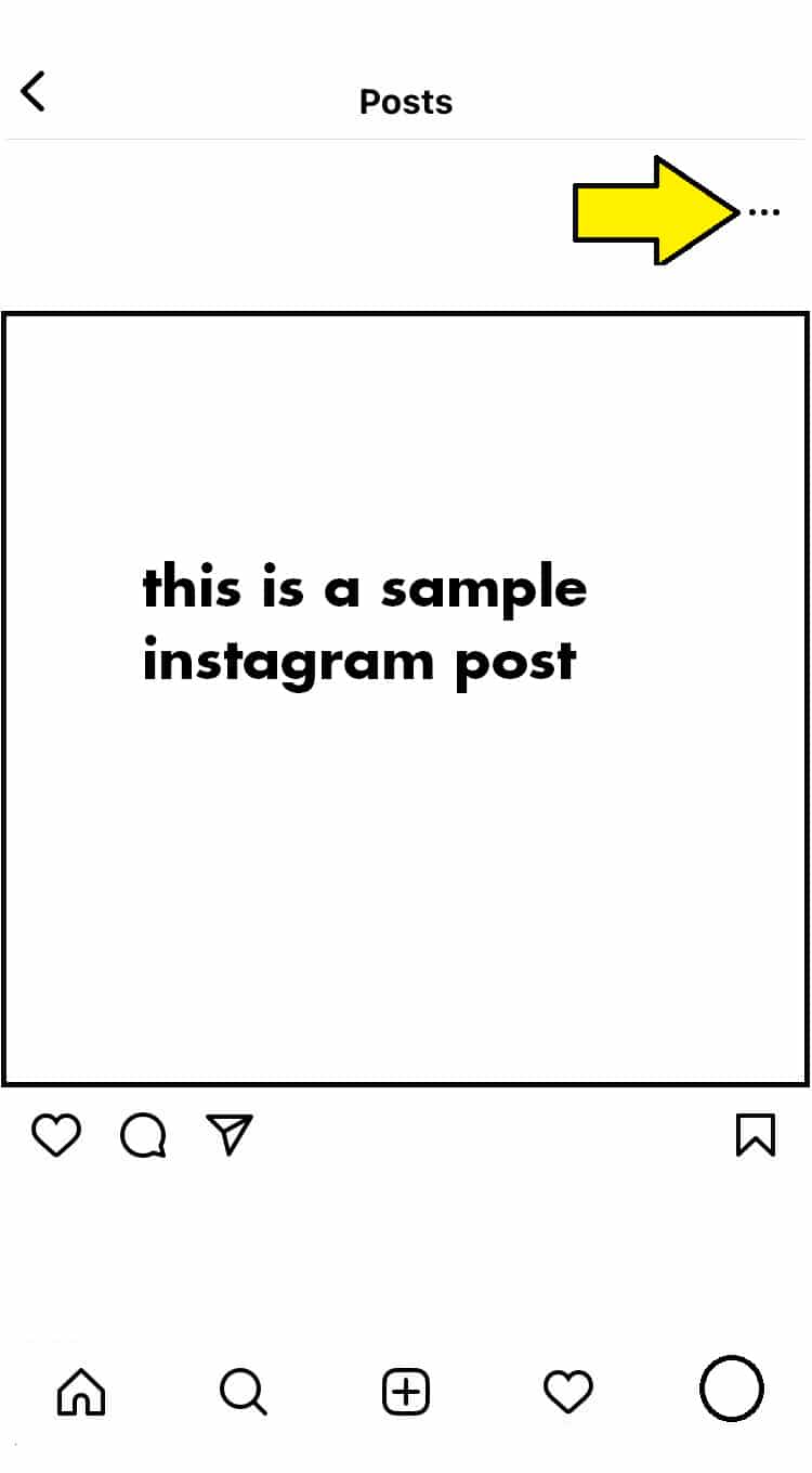 hide Instagram likes after sharing a post: From the upper right-hand corner of the post, press the three-dotted menu.