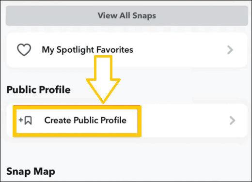 public profile snapchat create public profile iphone