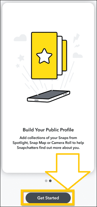 public profile snapchat get started