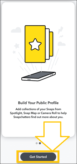public profile snapchat get started